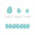 Easter Egg Border Stencil