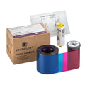 Entrust 525100-011 YMCKF-KT UV fluorescent color ribbon kit with box and cleaning supplies