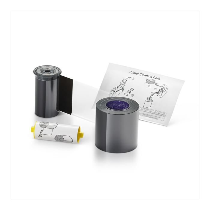 Entrust 525100-014 KT black ribbon kit with cleaning card and cleaning roller