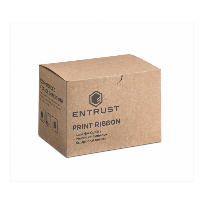 Entrust Datacard print ribbon box on a white background