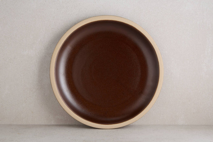 Espresso Rimmed Dinner Plate - Lone Fox