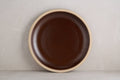 Espresso Rimmed Dinner Plate - Lone Fox