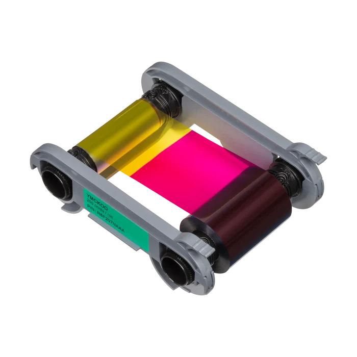 Evolis R6F207NAAA HighTrust YMCKOO Color Ribbon with double overlay for the Primacy 2, 250 prints per roll. Sold by Specialist ID.