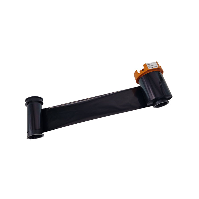 Evolis RTCT107NAAA HighTrust black retransfer ribbon for the Agilia and Agilia CLM, ribbon unrolled. Sold by Specialist ID.