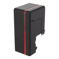 A black input hopper with a red stripe designed for the Evolis Primacy 2 ID Card Printer. Sold by Specialist ID.
