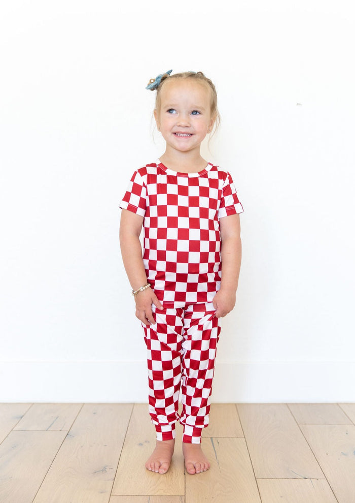 FIREWORK RED CHECKER | SHORT SLEEVE