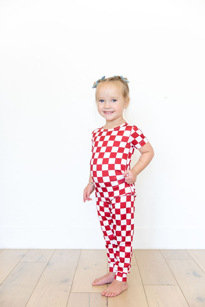 FIREWORK RED CHECKER | SHORT SLEEVE