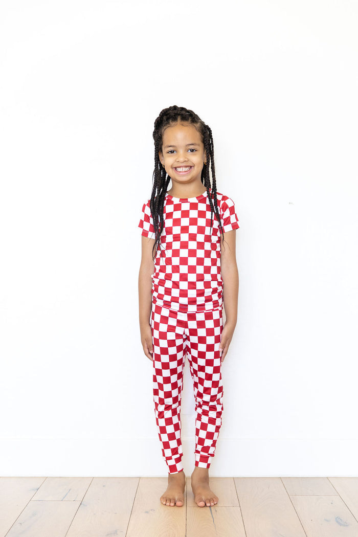 FIREWORK RED CHECKER | SHORT SLEEVE