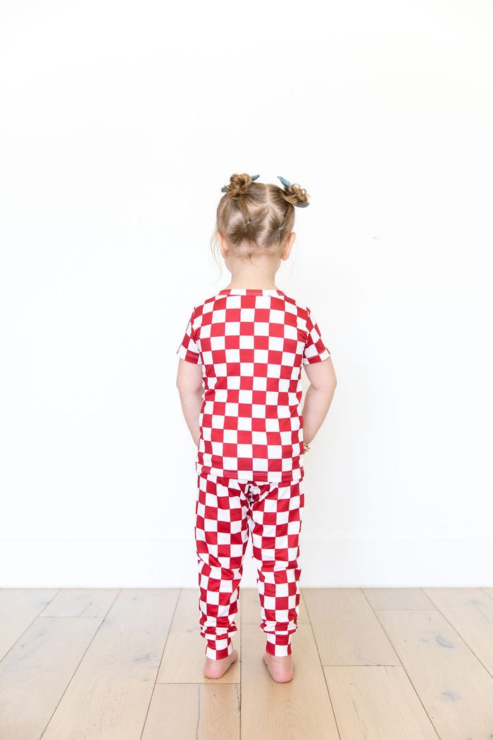 FIREWORK RED CHECKER | SHORT SLEEVE