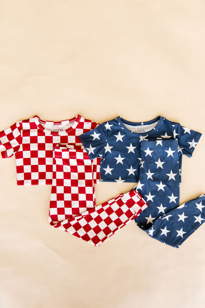 FIREWORK RED CHECKER | SHORT SLEEVE