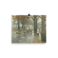 "Flock of Sheep on a Rainy Day" Art Print - Lone Fox