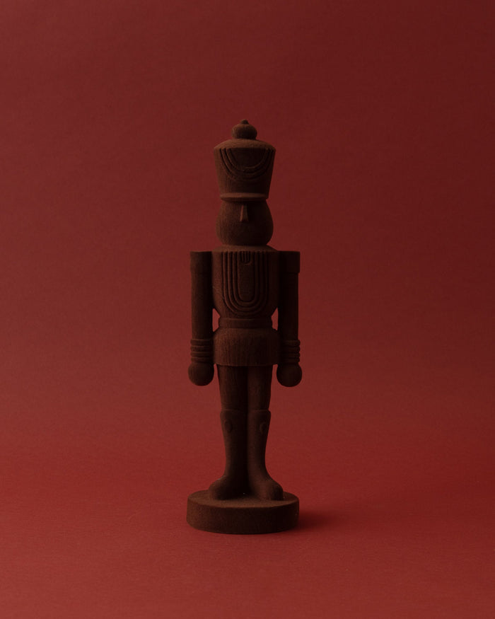 Flocked Chocolate Soldier Statue - Lone Fox