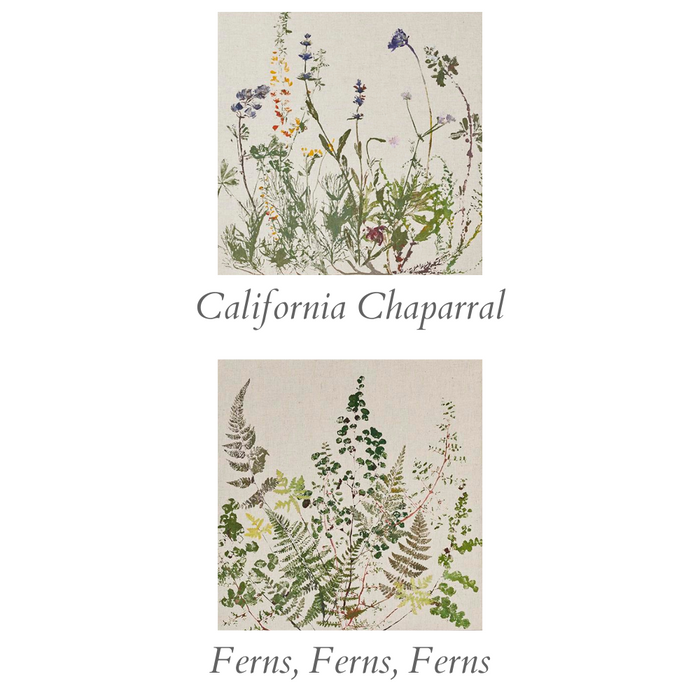 Flower Stamped Linen Panel (2nd Edition)