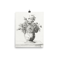"Flowers in a Vase by Pencil" Art Print - Lone Fox