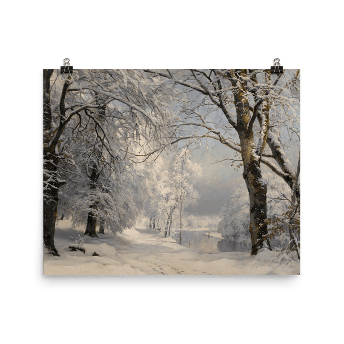 "Forest in Winter" Art Print - Lone Fox