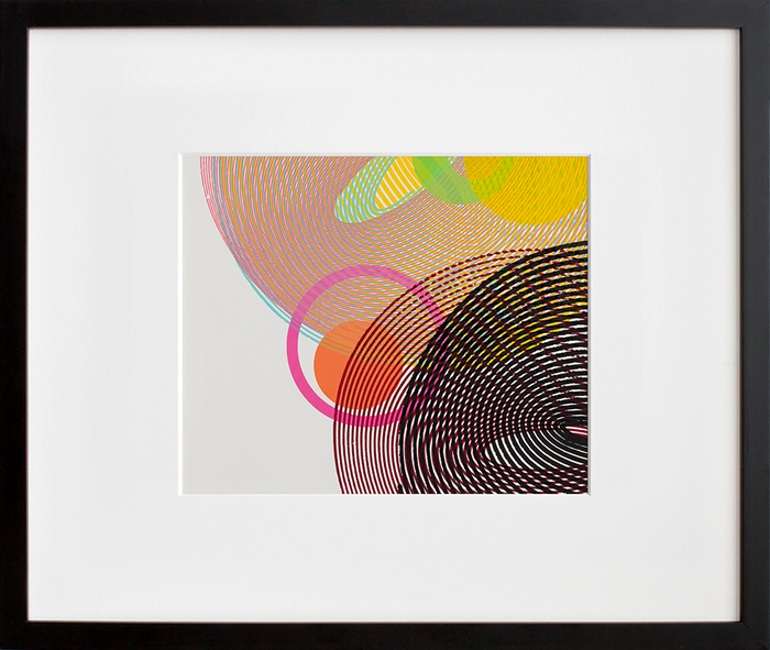 Fragments I by Alexis Nutini in black frame