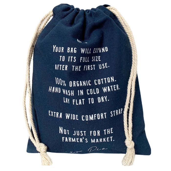 French market bag: Navy - Lone Fox