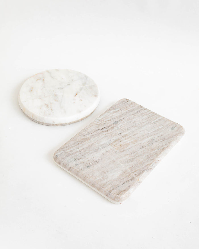French Reversible Marble Cheese Board - Lone Fox