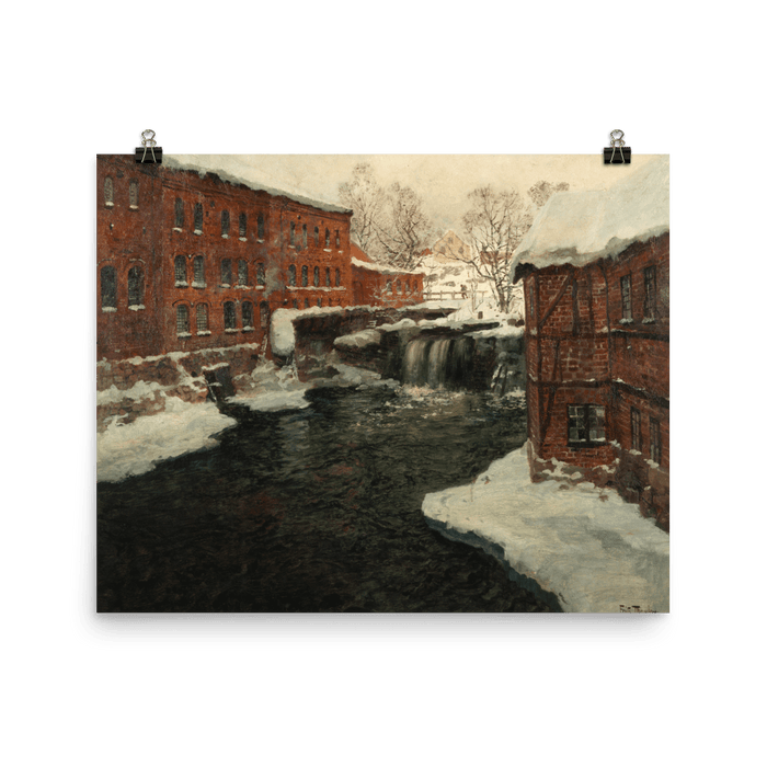 "Frits Thaulow Mill Scene" Art Print - Lone Fox