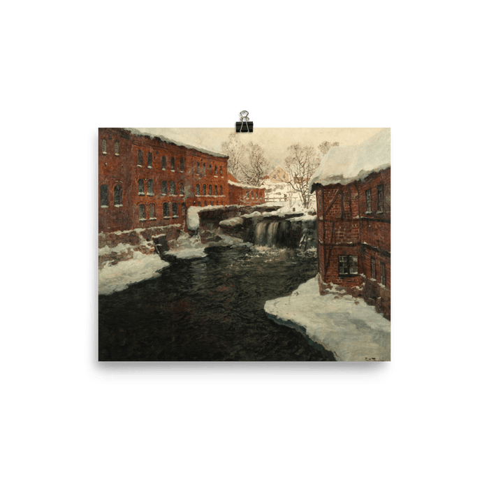 "Frits Thaulow Mill Scene" Art Print - Lone Fox
