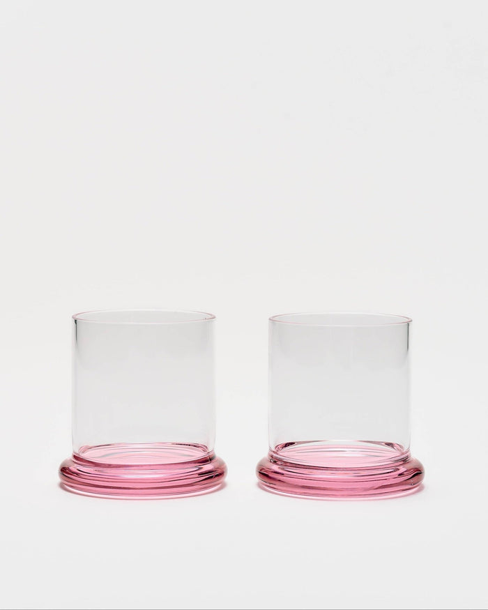 Fritter Tumbler Set, Pink (Set of 2) - Lone Fox