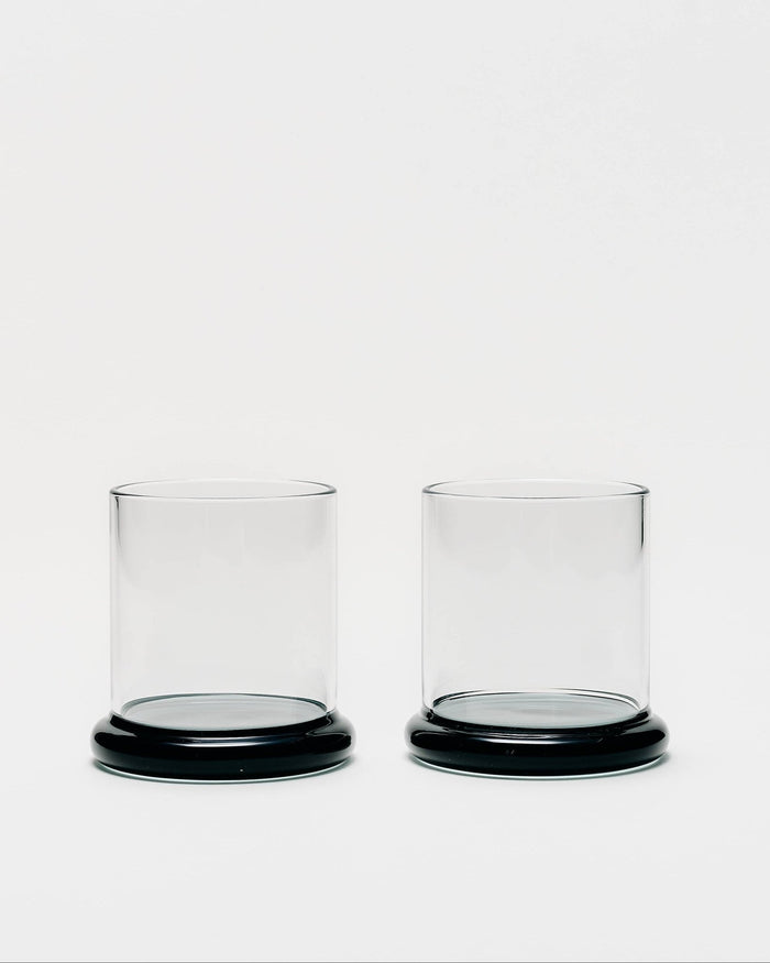 Fritter Tumbler Set, Smoke (Set of 2) - Lone Fox