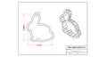 Geometric Bunny Cookie Cutter by TMP
