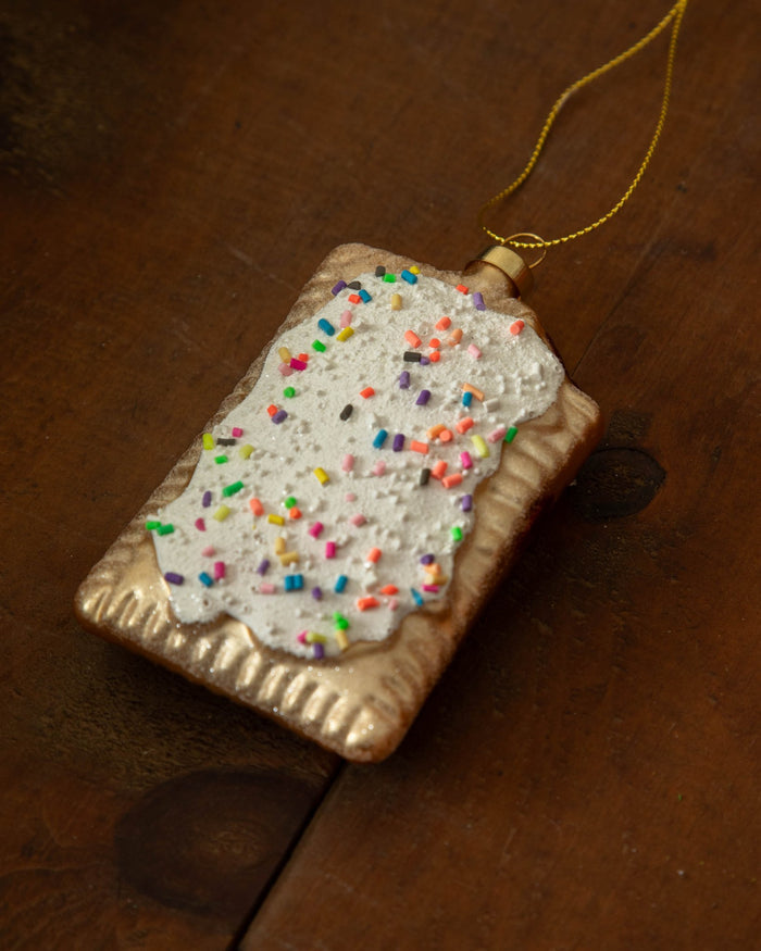 Glass Toaster Pastry Ornament - Lone Fox