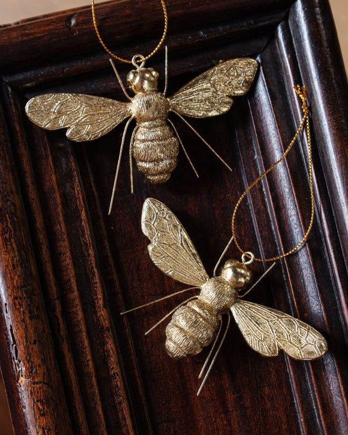 Golden Bee Ornament - Lone Fox