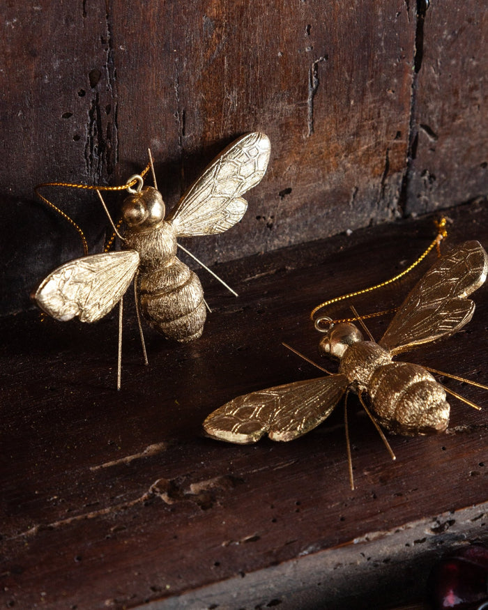 Golden Bee Ornament - Lone Fox