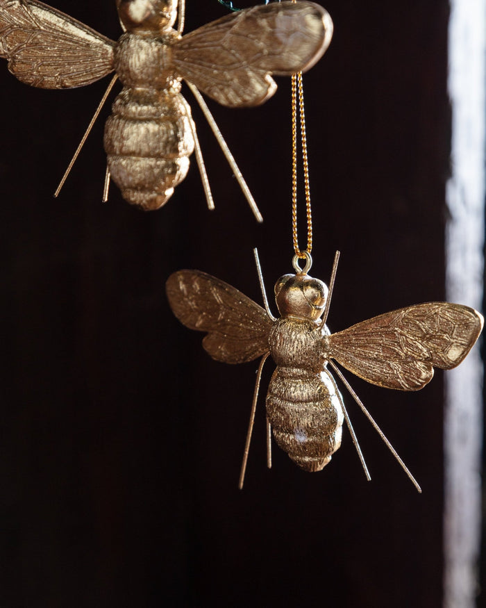 Golden Bee Ornament - Lone Fox