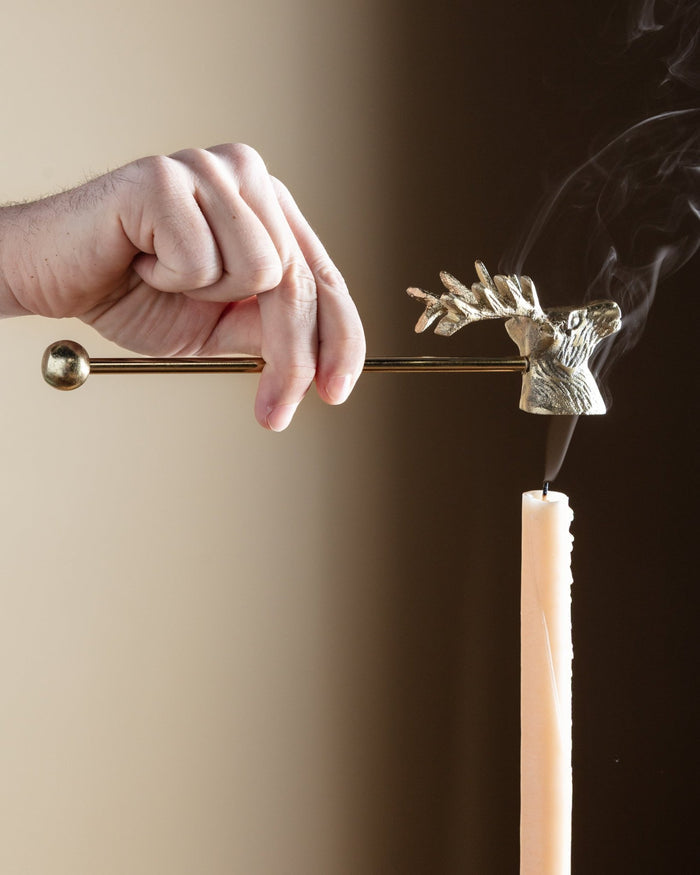 Golden Deer Candle Snuffer - Lone Fox