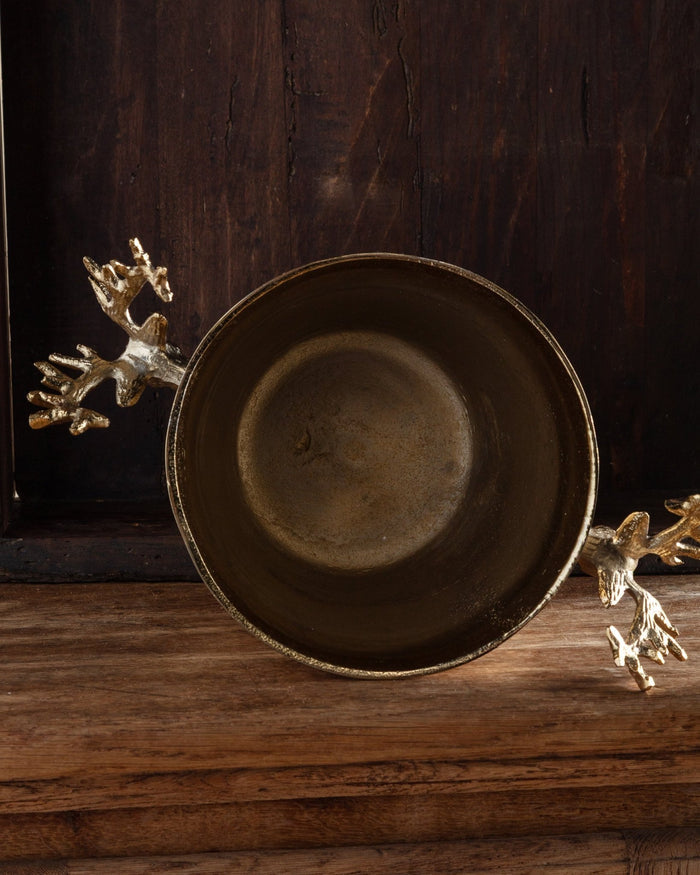 Golden Reindeer Ice Bucket - Lone Fox