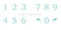 Graduation Numbers Stencil