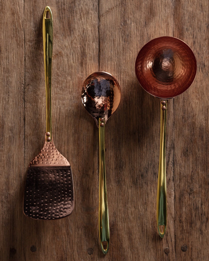 Hammered Copper & Brass Ladle - Lone Fox