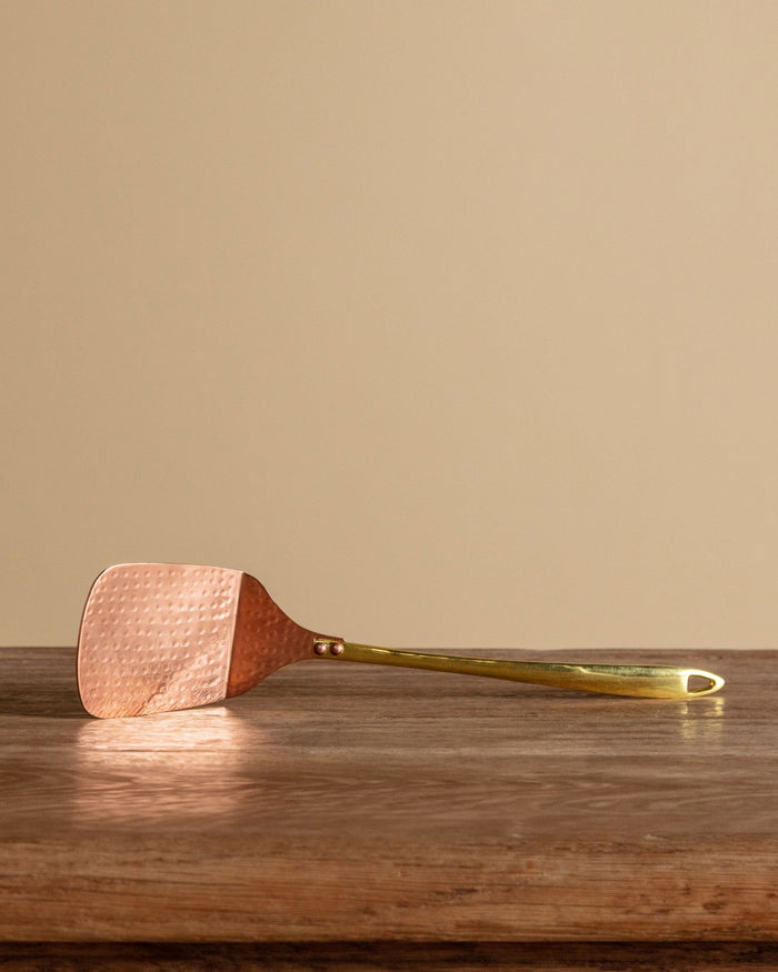 Hammered Copper & Brass Spatula - Lone Fox