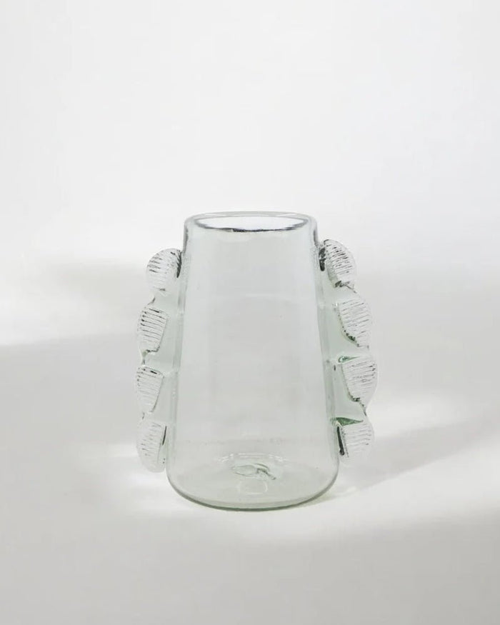 Hand Blown Clear Betta Vase - Lone Fox