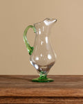 Hand Blown Green Glass Pitcher, Mexico, 1960's - Lone Fox