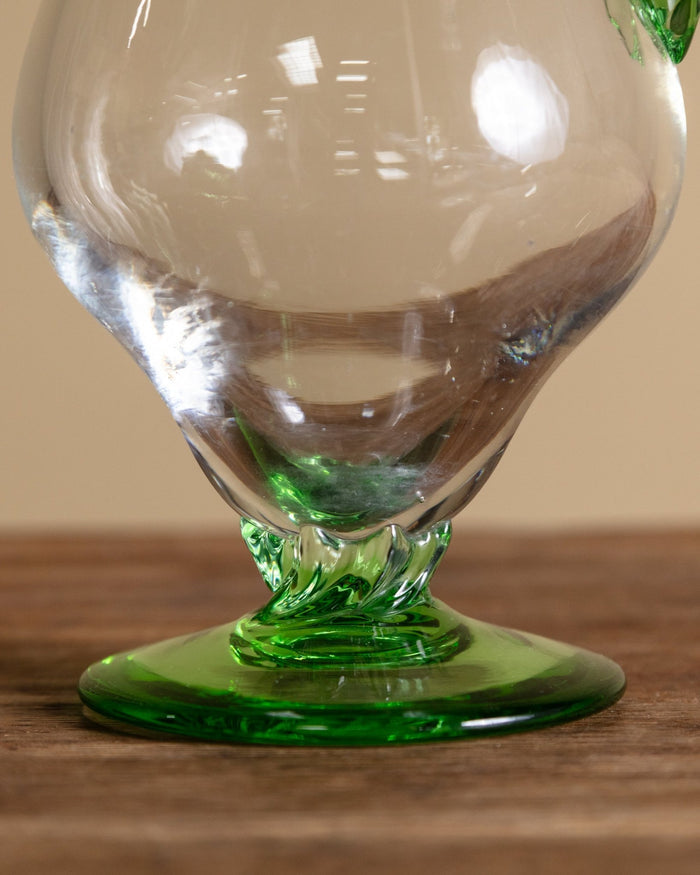 Hand Blown Green Glass Pitcher, Mexico, 1960's - Lone Fox