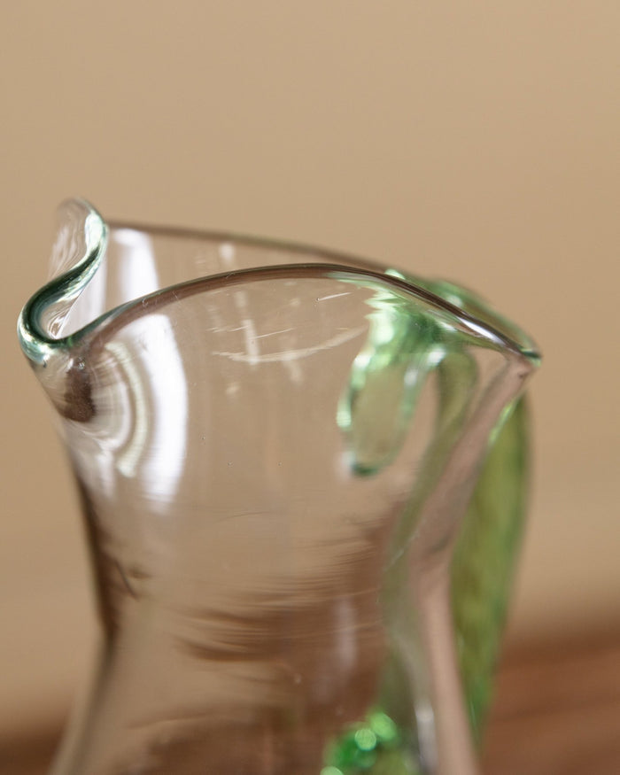 Hand Blown Green Glass Pitcher, Mexico, 1960's - Lone Fox