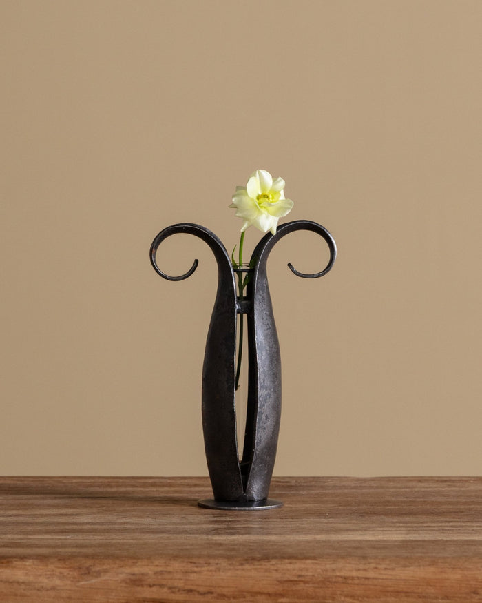 Hand Forged Iron Pod Vase - Lone Fox