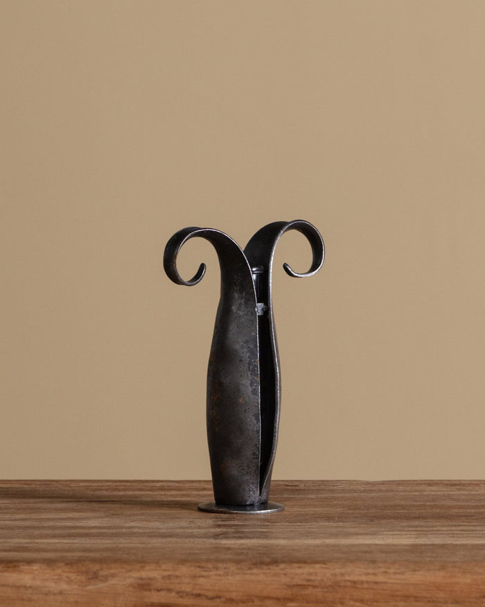 Hand Forged Iron Pod Vase - Lone Fox