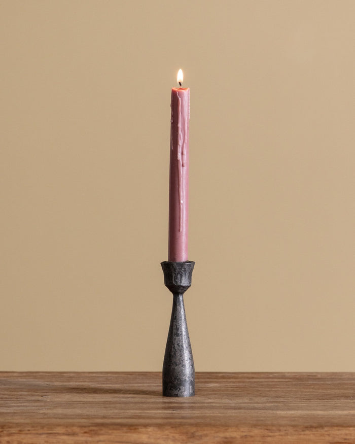 Hand Forged Iron Taper Candle Holder - Lone Fox