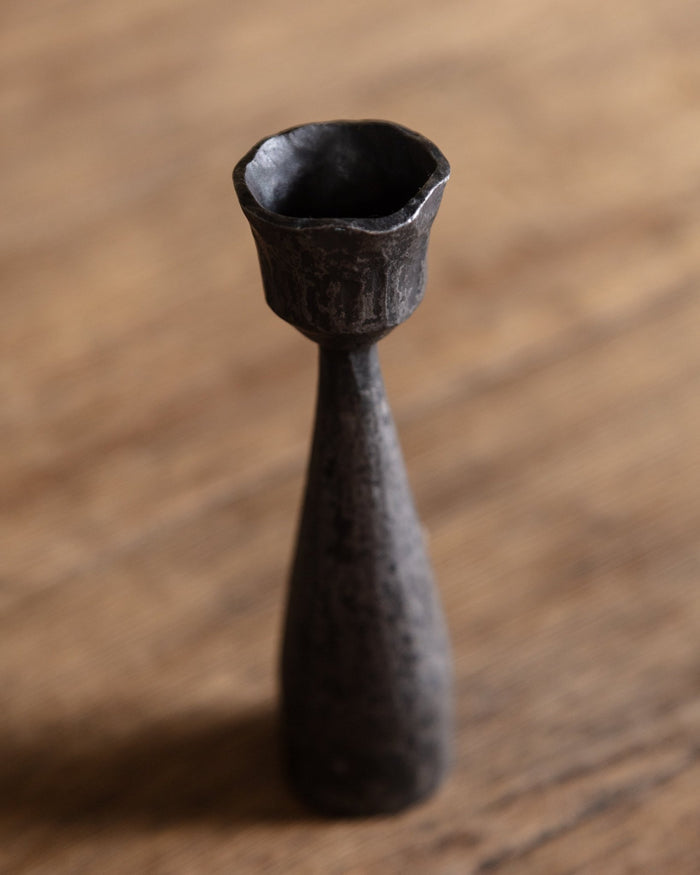 Hand Forged Iron Taper Candle Holder - Lone Fox