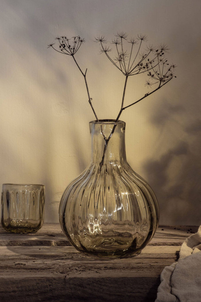 Handblown Fluted Carafe Set - Lone Fox