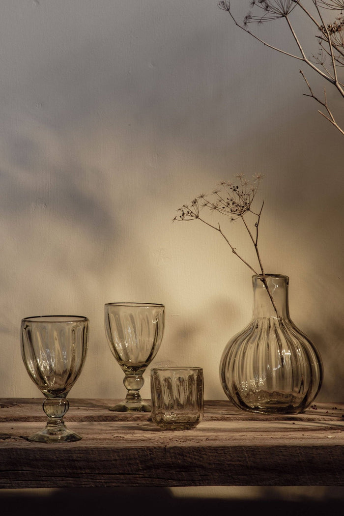 Handblown Fluted Carafe Set - Lone Fox