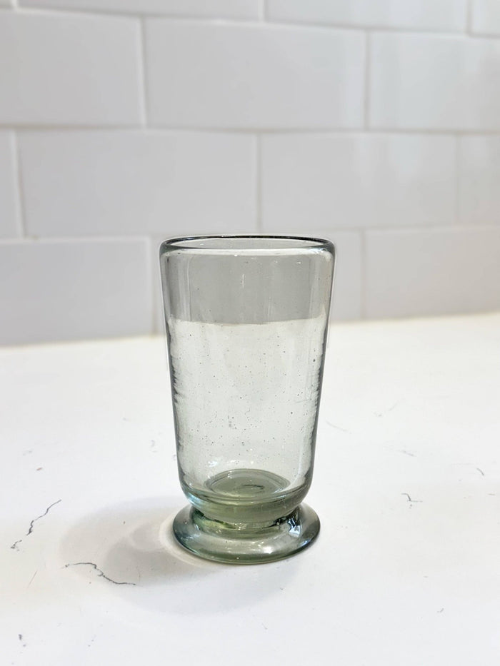 Handblown Footed Glass: Tall - Lone Fox