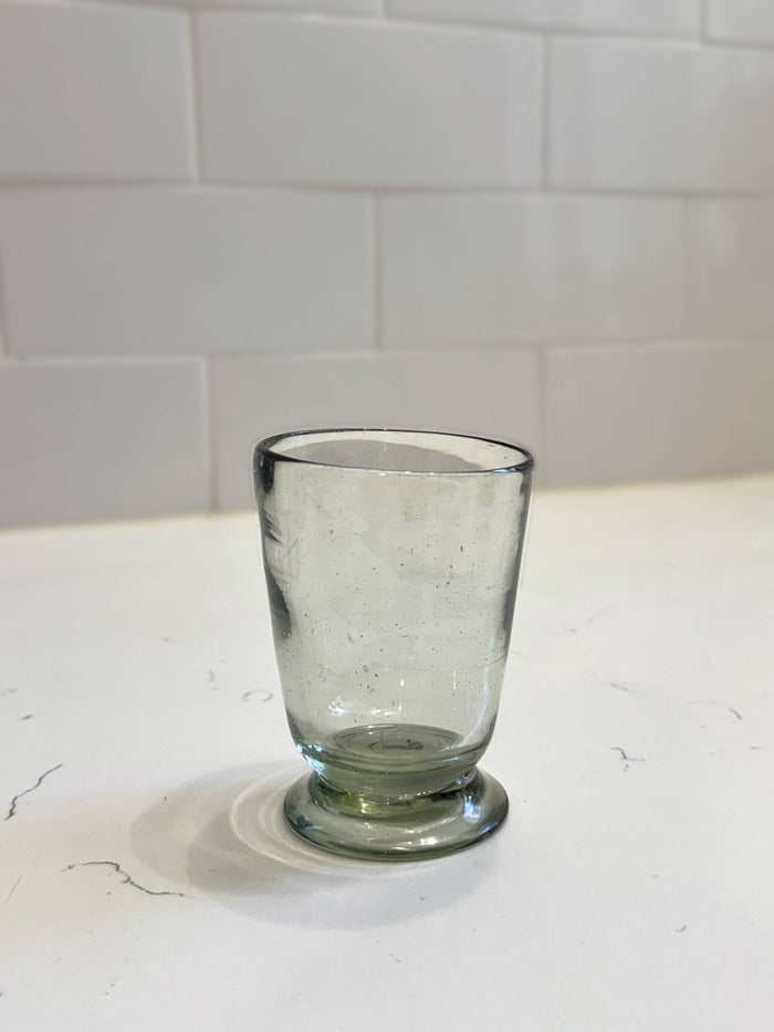 Handblown Footed Glass: Tall - Lone Fox