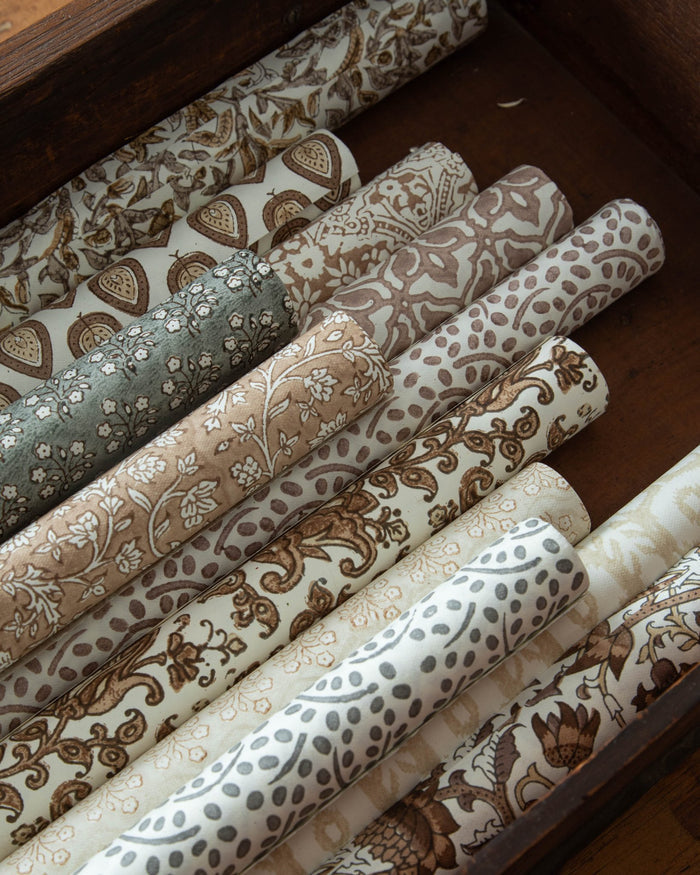 Handmade Block Print Gift Wrapping Paper - Lone Fox