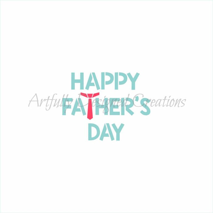 Happy Father's Day Stencil